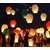 5pcs hot air balloon mini parachute flying   lantern