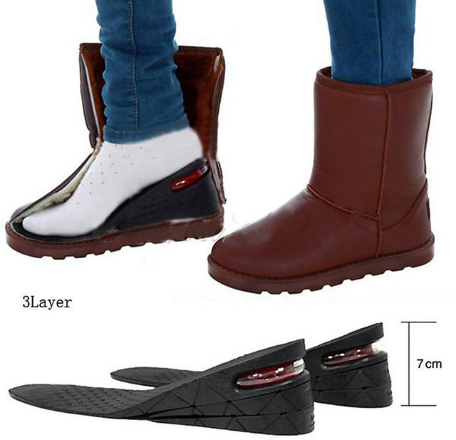 Height Increase Insoles Air Taller Cushion Shoes Insoles 4-Layer Heel Insert for Men