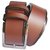Sunshopping mens Leatherite brown needle pin point buckle belt