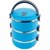 My Choice Blue Stainless Steel 3 Layer Lunch Box (No. of Pieces 3)