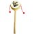 mucca sacra Wooden Rattle Toy Damru For Kids height - 20 cm