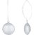 Mirror White 925 Sterling Silver Hammered Circle Drops (MWSS1234)