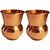 Artandcraftvilla Set of 2 Pure Copper Hammer Water Glass 350 ML for Drink Water Gift Item