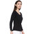 Cult Fiction Black color Scoop neck Tshirt for womens CFG30BL551