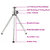 Gadget Heros Universal Mini 1/4 Tripod With 360 Rotating  Tilting Head Extendable Legs Silver, For Digital Cameras,
