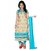 Shree Vardhman Sky Blue Chiku Womens Chanderi unstitched Straight Salwar Suit dress material