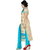 Shree Vardhman Sky Blue Chiku Womens Chanderi unstitched Straight Salwar Suit dress material