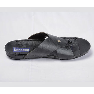 Canopus Men Black Casual Sandal