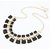 Very stylish double colored fashion necklace