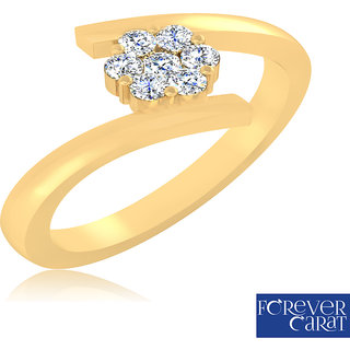 Certified 0.16ct Natural Diamonds Ring 925 Sterling Silver Diamond Ring LR-0298