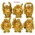 Holy Krishna - 6 Assorted Golden Laughing Buddhas