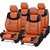 Hyundai Eon Orange Leatherite Car Seat Cover