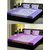 India Furnish 100 Cotton Leaves Design Double Bedsheets with Pillow covers ,Combo of 2 Sets - Blue  Purple Color