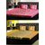India Furnish 100 Cotton Flower Design Double Bedsheets with Pillow covers ,Combo of 2 Sets - Brown  Pink Color