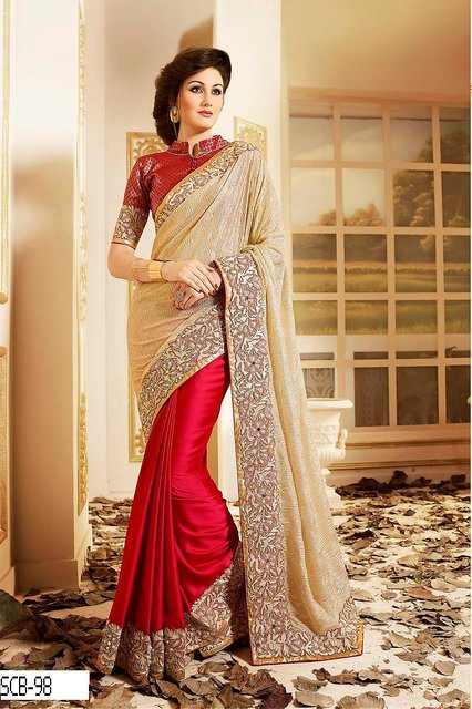 Buy Embroidery Blush Pink Sequin Saree with Shimmer Online