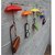 skm 3Pcs Colorful Umbrella Shape Wall Hook Small Decorative Objects