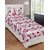 ShopSince Floral Single Bedsheet with 1 Pillow Cover