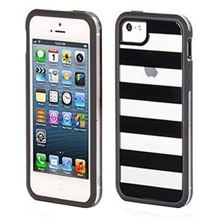 Griffin Cabana Seperates Back Case Cover For Apple IPhone 5 / 5S - Black / Clear