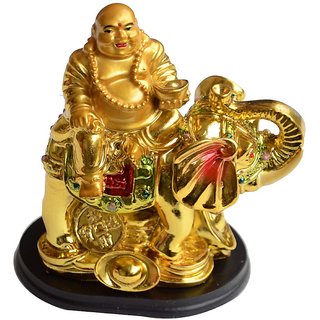 Buy Laughing Buddha On A Elephant For Luck And Stability Online Get 33 Off