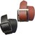 Sunshopping mens black and brown Leatherite H pin point buckle belt (COMBO)