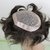 Mens Toupee Wig Mono Base Hair Piece-6 Inch Human Hair BLACK (11x9)