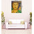 Lord Buddha With White Lotus Flower Canvas Painting