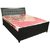Diamond interior Metal Natural Finish Queen Size Hydraulic Storage Modern Bed Included With Free Foam Mattress (Black)