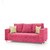 Comfort Couch Fully Upholstered Three-Seater Sofa - Classic Valencia Pink
