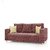 Comfort Couch Fully Upholstered Three-Seater Sofa - Premium Valencia Coral Pink