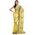 Lemon Tissue  Faux Georgette Half  Half Saree