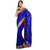 Royal Blue Faux Chiffon Saree