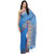 Dark Blue Bengal Cotton Baha Saree With Zari Border