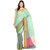 Emerald Green Banarasi Kota Half And Half Saree With Resham Work