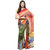 Multihued Faux Georgette Saree With Digital Print