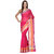 Fushsia Pink Cotton Silk Pure Chanderi Saree With Resham And Zari Work