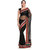 Black Net  Faux Georgette Saree