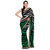 Black  Green Faux Georgette Saree