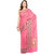 Luscious Pink Banarasi Chanderi Cotton Saree With Zari Work