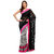 Black  White Net  Faux Chiffon Half Saree