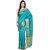 Teal Blue Art Silk Sari With Zari Border