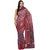 Light Pink Banarasi Moonga Cotton Saree With Resham Work