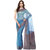 Dark Blue Banarasi Moonga Cotton Saree With Resham Work
