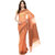 Orange Banarasi Moonga Cotton Saree With Resham Work