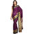 Purple Art Silk Saree With Resham Work