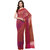 Mauve Banarasi Supernet Saree With Resham Work