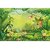 Walls and Murals Colorful Jungle Wallpaper for Kids Play Area, Peel and Stick Wallpaper in Different Sizes (36 x 54)