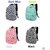 Aeoss Preppy Style Women Backpack Bags Double-Shoulder Sweet Stripe Canvas Travel Bag (A261pnk)