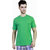 Caribbean Joe Plus Mens Gator green Pocket Crew Island T-shirt