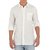 Grahakji Men's White Regular Fit Formal Poly-Cotton Shirt