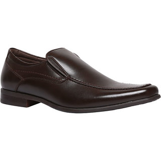 Bata MenS Qddu Brown Formal Slip On Shoes